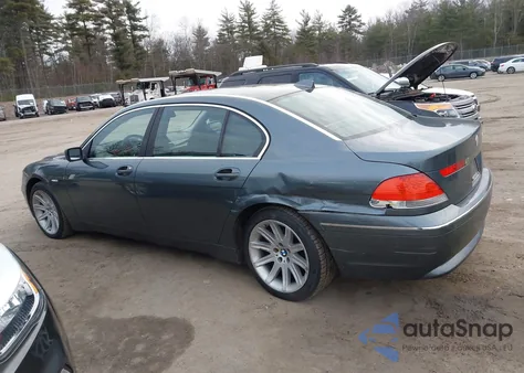 2003 BMW 745Li из США, поврежденный, VIN WBAGN63473DS44532